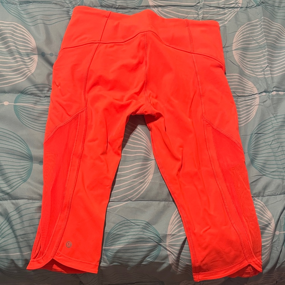 lululemon athletica Orange Leggings
